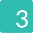 Number three icon