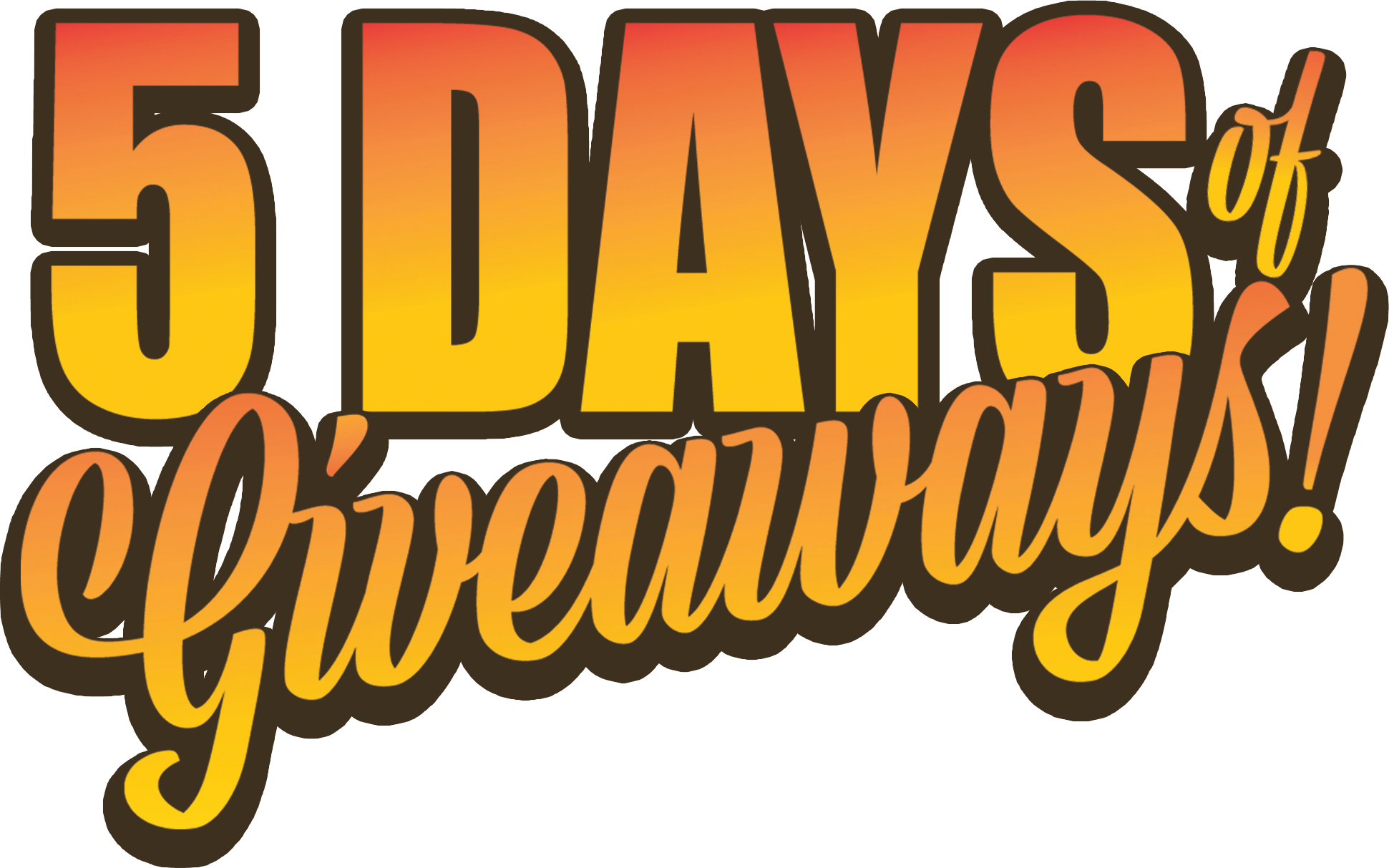 5 days of giveaways